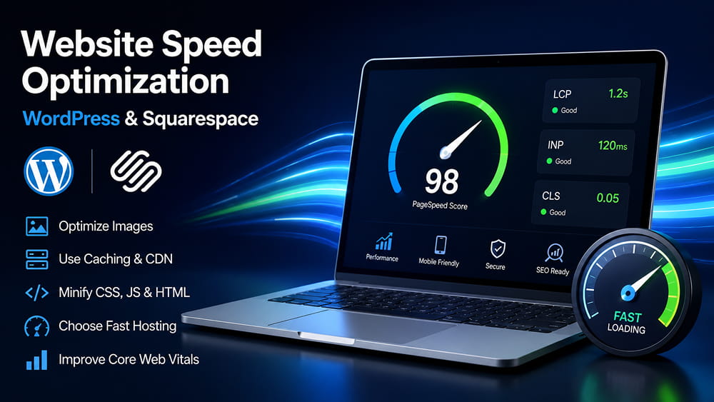 Website Speed Optimization for WordPress & Squarespace: The Complete 2026 Guide