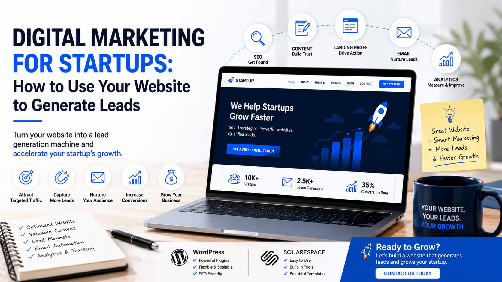 Digital Marketing for Startups: How to Generate More Leads with Your Website