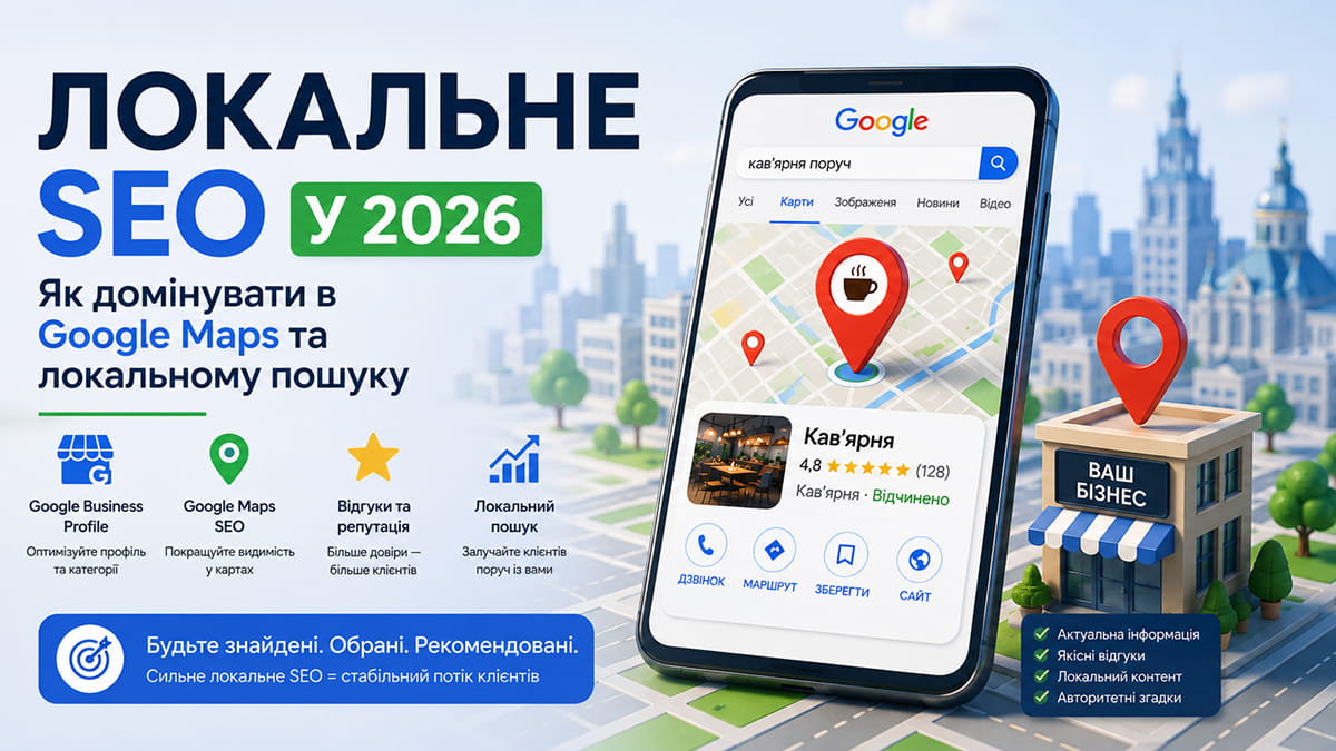 Локальне SEO у 2026: як домінувати в Google Maps та локальному пошуку